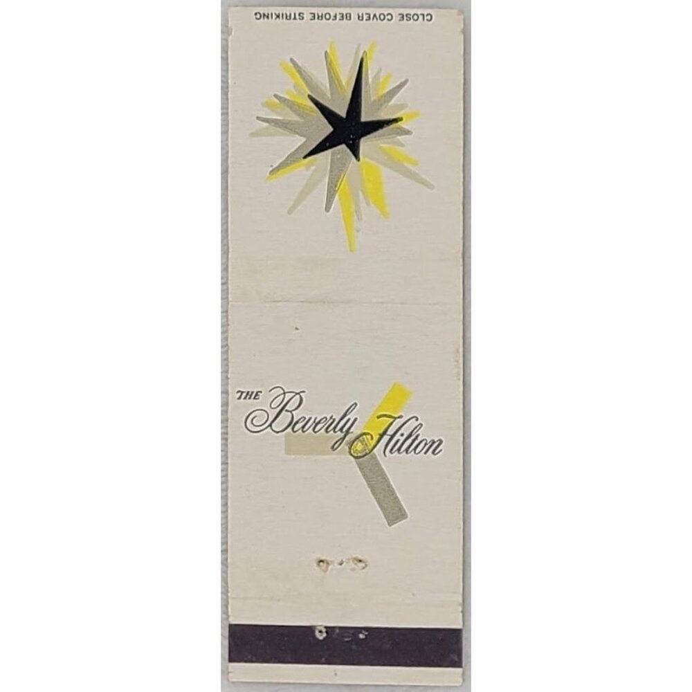 Front Strike Matchbook Cover The Beverly Hilton Hotel Beverly Hills CA Californi